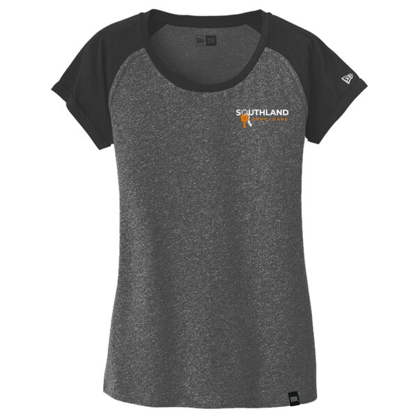 Optional Logo - Ladies Heritage Blend Varsity Tee Thumbnail