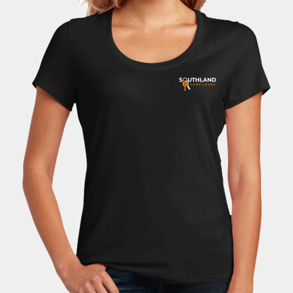 Optional Logo - Women's Flex Scoop Neck Tee Thumbnail