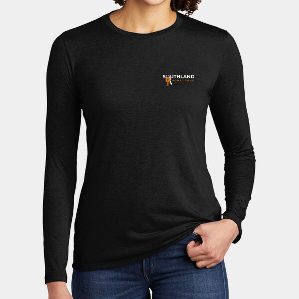 Optional Logo - Women's Tri Blend Long Sleeve Tee Thumbnail