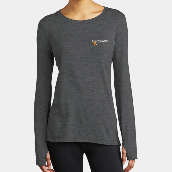 Optional Logo - Ladies Exchange 1.5 Long Sleeve Crew Thumbnail