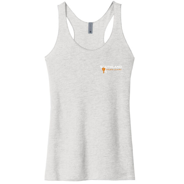 Optional Logo - Women's Tri Blend Racerback Tank Thumbnail