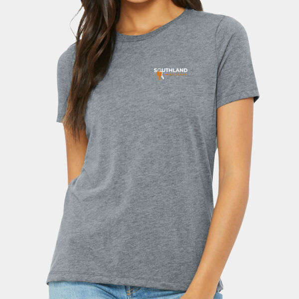 Optional Logo - Women's Relaxed Triblend Tee Thumbnail