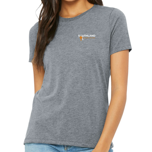 Optional Logo - Women's Relaxed Triblend Tee Thumbnail