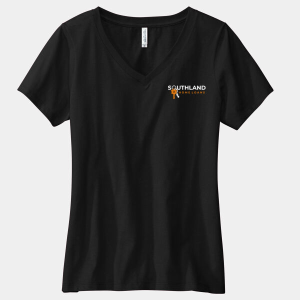 Optional Logo - Women's Daily V Neck Tee Thumbnail