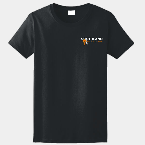 Optional Logo - Ladies Ultra Cotton ® 100% Cotton T Shirt Thumbnail