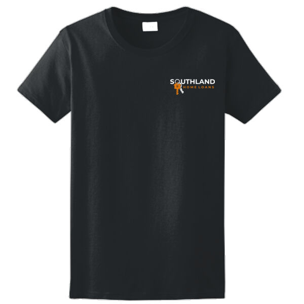 Optional Logo - Ladies Ultra Cotton ® 100% Cotton T Shirt Thumbnail