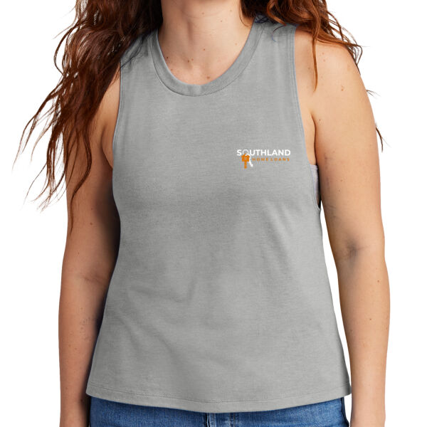 Optional Logo - Women's Tri Blend Muscle Tank Thumbnail