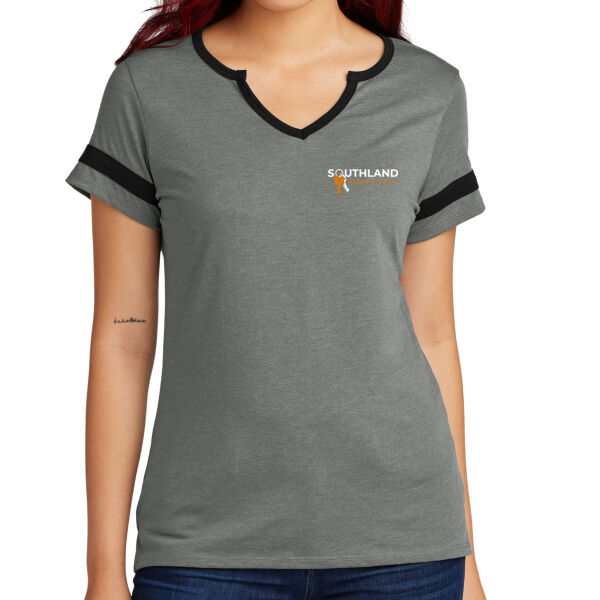 Optional Logo - Women's Halftime Notch Neck Tee Thumbnail
