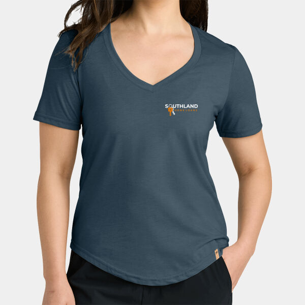 Optional Logo - Women's TreeBlend V Neck T Shirt Thumbnail