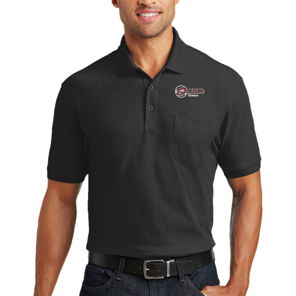 Optional Logo Embroidered - Core Classic Pique Pocket Polo Thumbnail