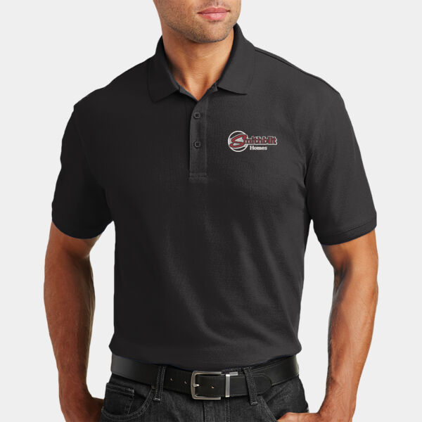 Optional Logo Embroidered - Tall Core Classic Pique Polo Thumbnail