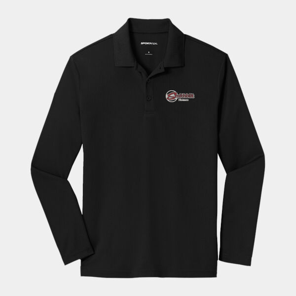 Optional Logo Embroidered - PosiCharge ® RacerMesh ® Long Sleeve Polo Thumbnail