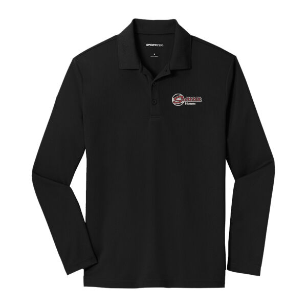 Optional Logo Embroidered - PosiCharge ® RacerMesh ® Long Sleeve Polo Thumbnail