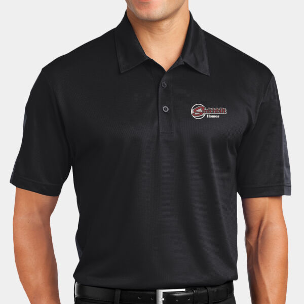 Optional Logo Embroidered - PosiCharge ® Active Textured Colorblock Polo Thumbnail