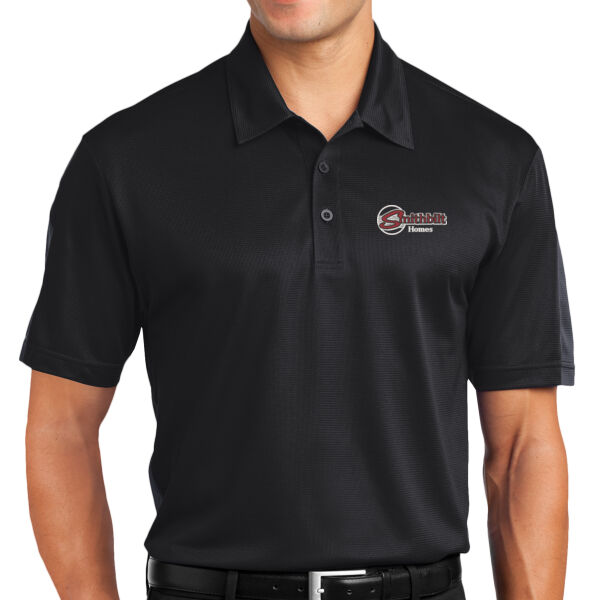 Optional Logo Embroidered - PosiCharge ® Active Textured Colorblock Polo Thumbnail