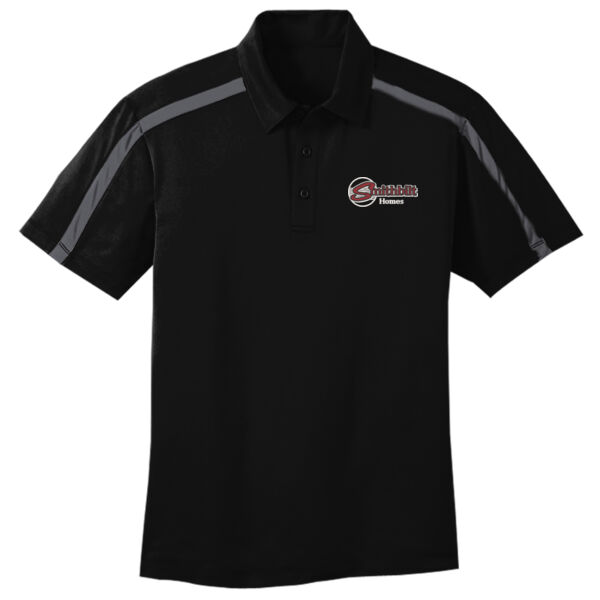 Optional Logo Embroidered - Silk Touch™ Performance Colorblock Stripe Polo (Stock alert) Thumbnail
