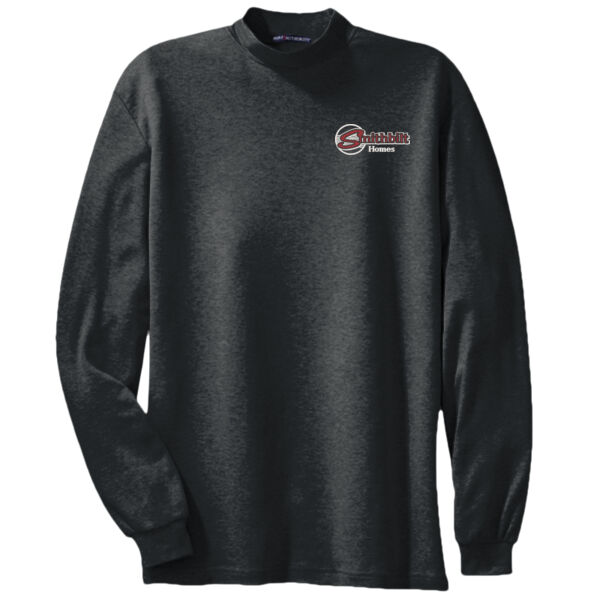 Optional Logo Embroidered - Interlock Knit Mock Turtleneck Thumbnail