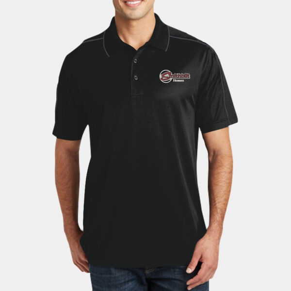 Optional Logo Embroidered - Micropique Sport Wick ® Piped Polo Thumbnail