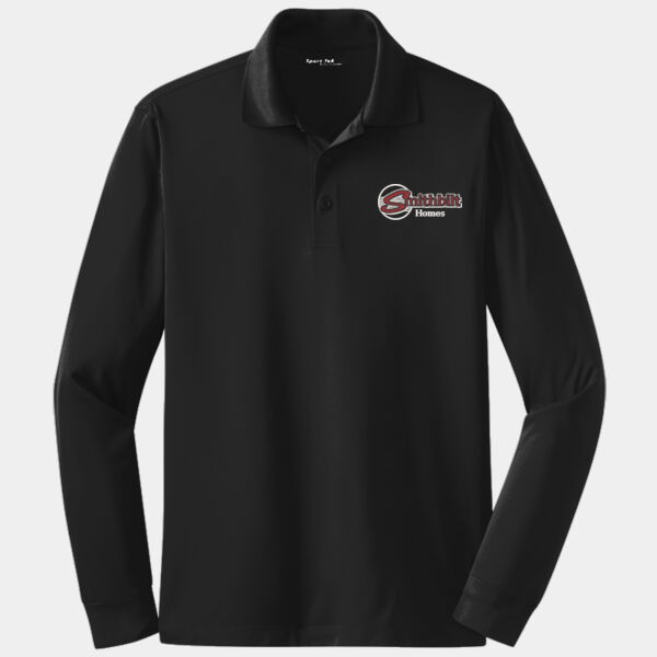 Optional Logo Embroidered - Long Sleeve Micropique Sport Wick ® Polo Thumbnail