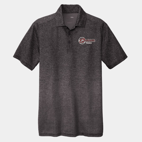 Optional Logo Embroidered - Ombre Heather Polo Thumbnail