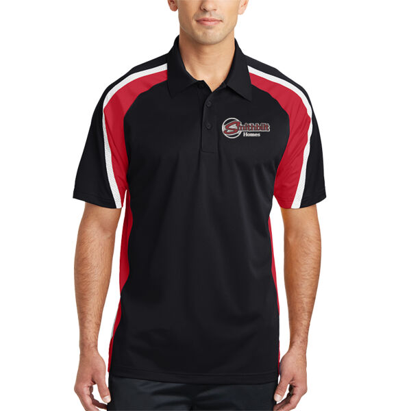 Optional Logo Embroidered - Tricolor Micropique Sport Wick ® Polo Thumbnail
