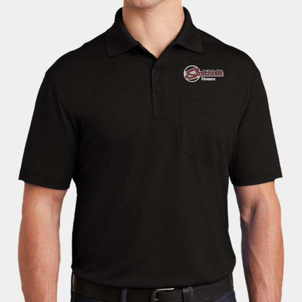 Optional Logo Embroidered - Micropique Sport Wick ® Pocket Polo Thumbnail
