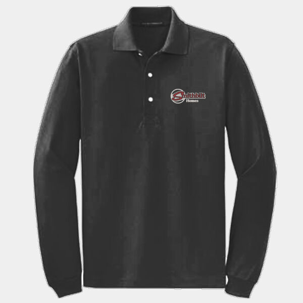 Optional Logo Embroidered - Rapid Dry™ Long Sleeve Polo Thumbnail