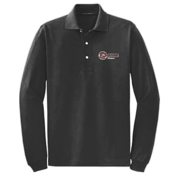 Optional Logo Embroidered - Rapid Dry™ Long Sleeve Polo Thumbnail