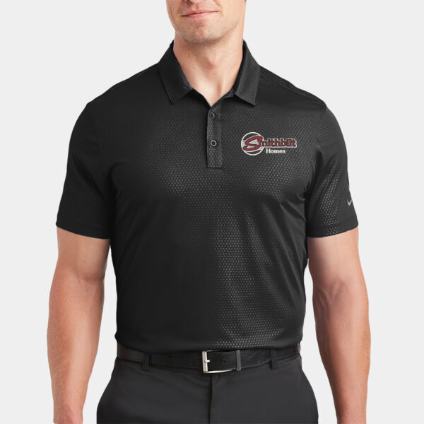 Optional Logo Embroidered - Dri FIT Embossed Tri Blade Polo Thumbnail
