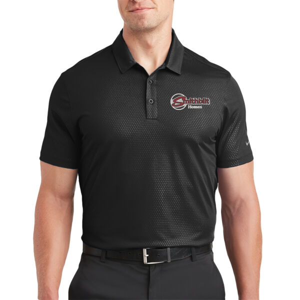 Optional Logo Embroidered - Dri FIT Embossed Tri Blade Polo Thumbnail