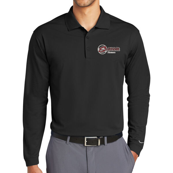 Optional Logo Embroidered - Long Sleeve Dri FIT Stretch Tech Polo Thumbnail