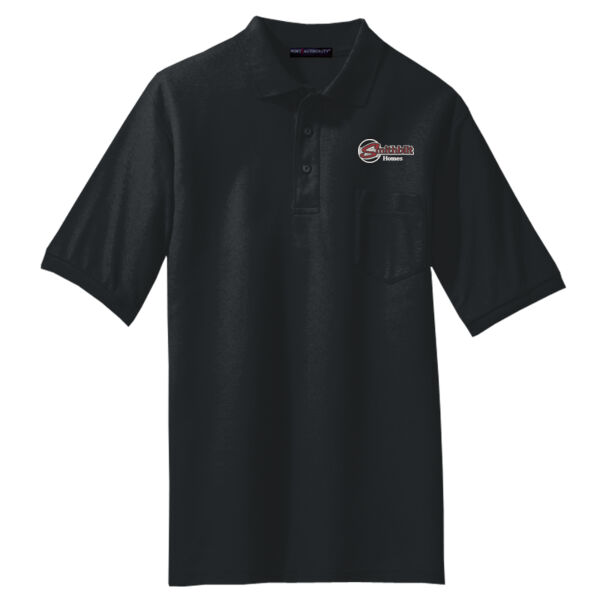 Optional Logo Embroidered - Tall Silk Touch™ Polo with Pocket Thumbnail
