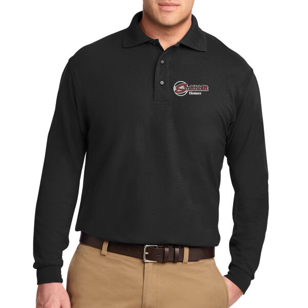 Optional Logo Embroidered - Silk Touch™ Long Sleeve Polo Thumbnail