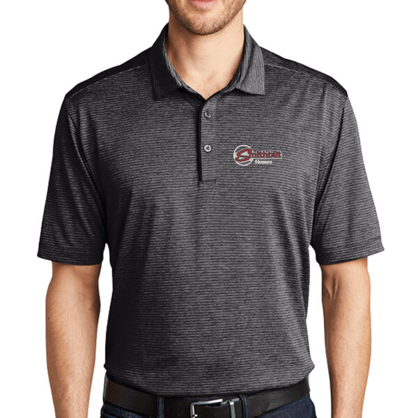 Optional Logo Embroidered - Shadow Stripe Polo Thumbnail