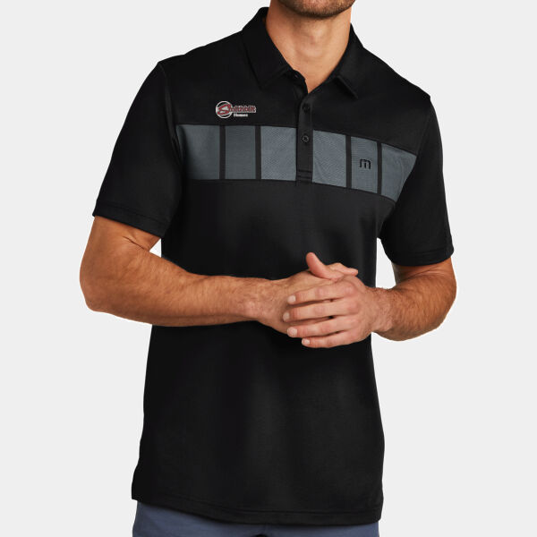 Optional Logo Embroidered - TravisMathew Cabana Chest Stripe Polo Thumbnail