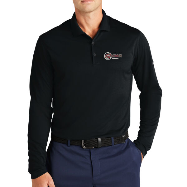 Optional Logo Embroidered - Dri FIT Micro Pique 2.0 Long Sleeve Polo Thumbnail