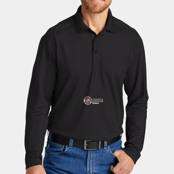 Optional Logo Embroidered - Select Lightweight Snag Proof Long Sleeve Polo Thumbnail
