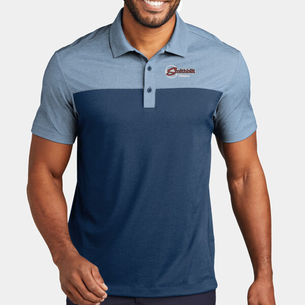 Optional Logo Embroidered - Fine Pique Blend Blocked Polo Thumbnail