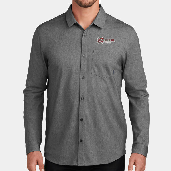 Optional Logo Embroidered - Extend Long Sleeve Button Up Thumbnail