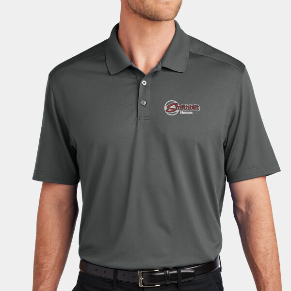 Optional Logo Embroidered - City Stretch Flat Knit Polo Thumbnail