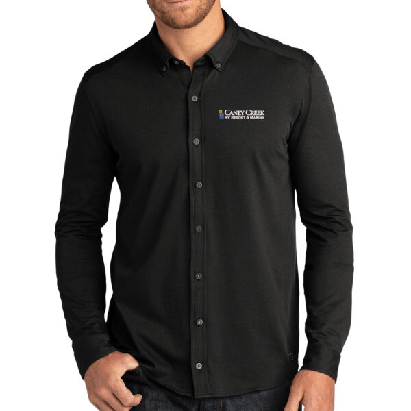 Optional Logo - Code Stretch Long Sleeve Button Up Thumbnail