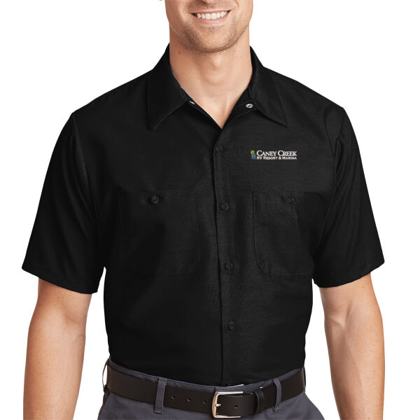 Optional Logo - Long Size, Short Sleeve Industrial Work Shirt Thumbnail