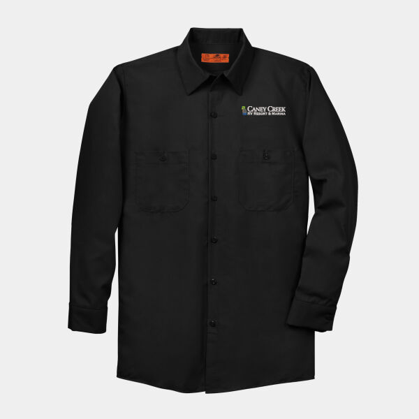 Optional Logo - Long Sleeve Industrial Work Shirt Thumbnail