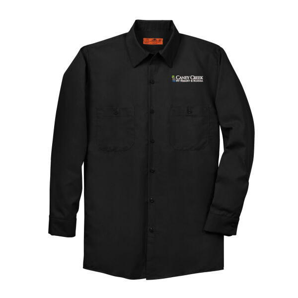 Optional Logo - Long Sleeve Industrial Work Shirt Thumbnail