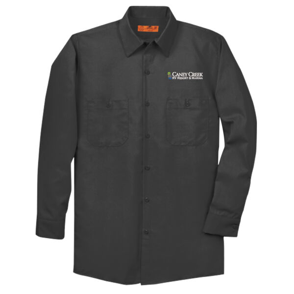 Optional Logo - Long Size, Long Sleeve Industrial Work Shirt Thumbnail