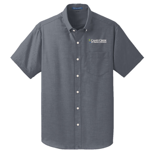 Optional Logo - Short Sleeve SuperPro ™ Oxford Shirt Thumbnail
