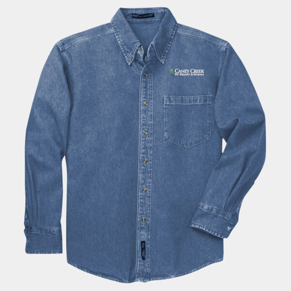 Optional Logo - Heavyweight Denim Shirt Thumbnail