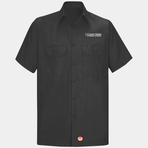 Optional Logo - Short Sleeve Solid Ripstop Shirt Thumbnail