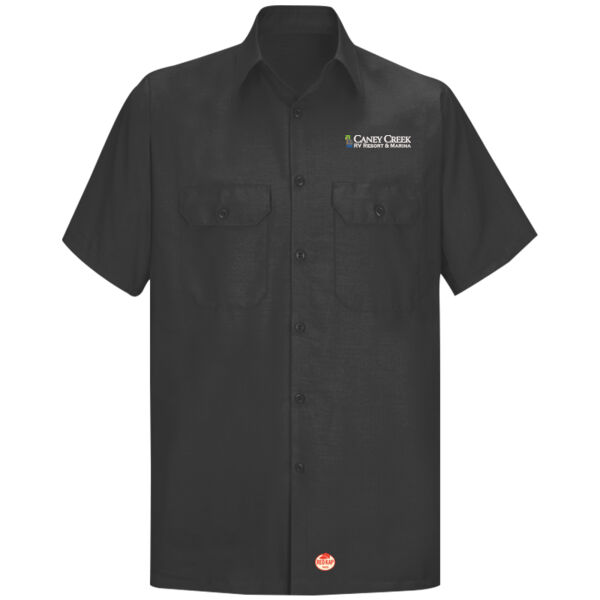 Optional Logo - Short Sleeve Solid Ripstop Shirt Thumbnail
