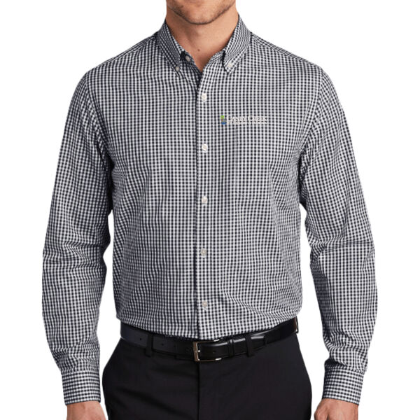 Optional Logo - Broadcloth Gingham Easy Care Shirt Thumbnail